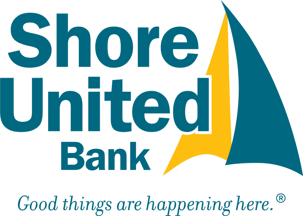 Shore United Bank logo with sail icon.