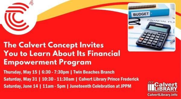 Calvert Library financial empowerment program information.