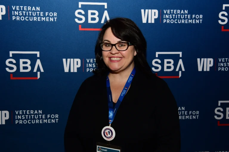 Woman at SBA Veteran Institute for Procurement event