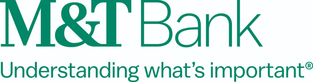 M&T Bank logo with slogan.