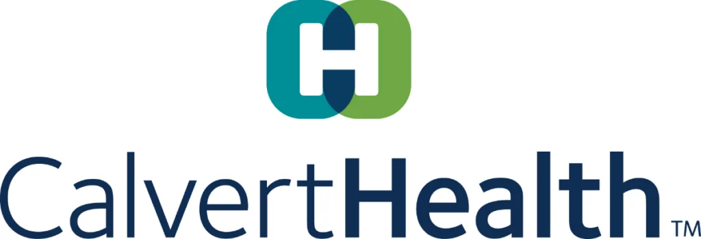 CalvertHealth logo with blue and green design.