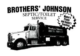 Brothers' Johnson septic service truck illustration.