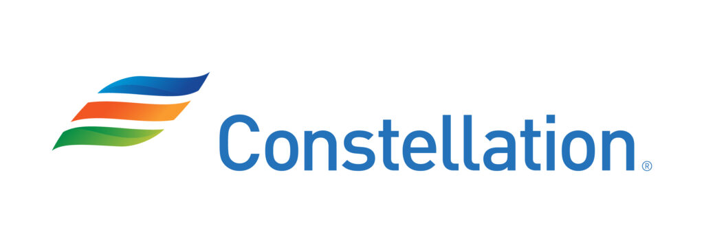Constellation logo with colorful swoosh design