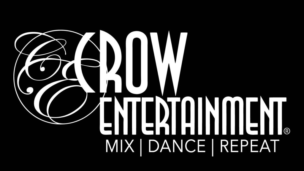 Crow Entertainment logo with slogan